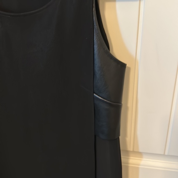 Gorgeous Sheer & Faux LeatherTop - Picture 3 of 5